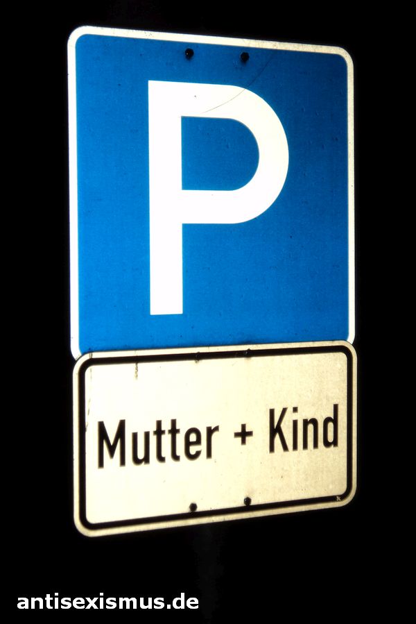 Parkplatz Mutter und Kind